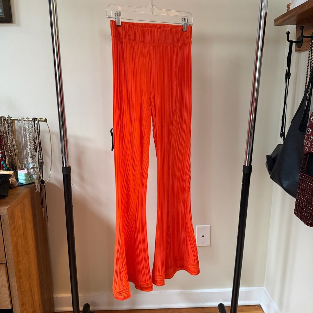FP Movement by Free People Vibrant Orange Flare Pants
